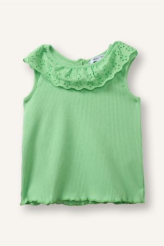 Kız Bebek Yeşil Dantel Atlet Kız Bebek