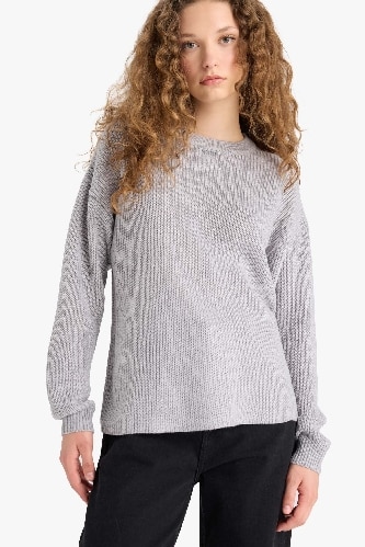 Regular Fit Bisiklet Yaka Kazak