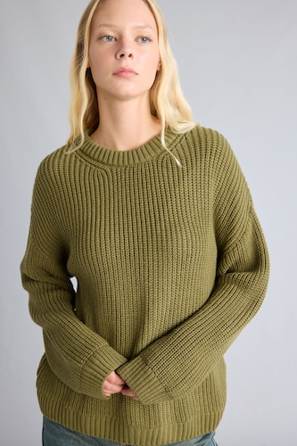 Regular Fit Crew Neck Knitted Pullover