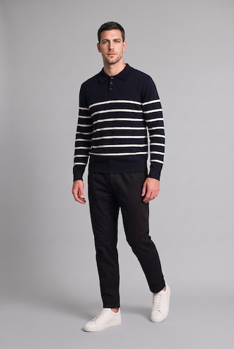 Men NAVY Standard Fit Knitwear Pullover