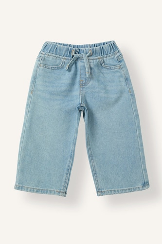Baby Girls Light Blue Wide Leg Jeans