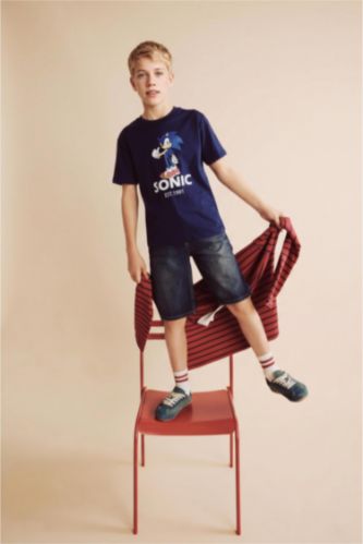 Young Boys - Teen Boys Blue Boy Carpenter Fit Denim Shorts
