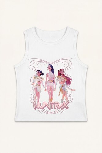 Girl Ribana Crew Neck Kpop Demon Hunters Tank Top