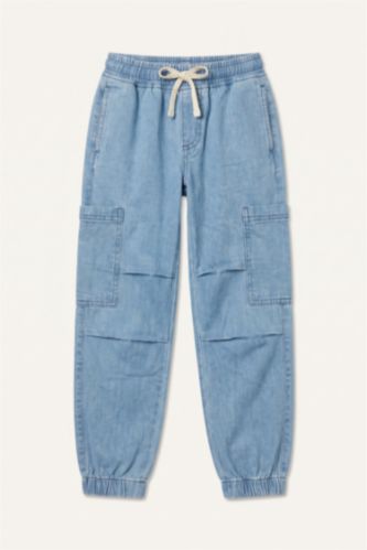 Erkek Çocuk - Genç Erkek Açık Mavi Jogger Jean Pantolon Erkek Çocuk