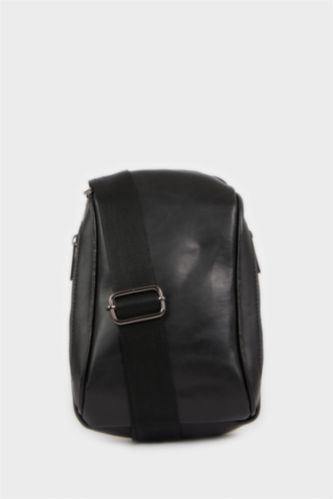 Erkek Siyah Erkek Suni Deri Çapraz Çanta