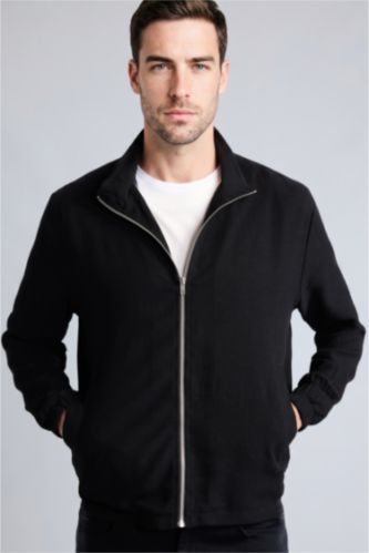 Men Black Puffer Jacket