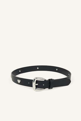 Women Black Woman Rectangle Clasp Faux Leather Jean Belt