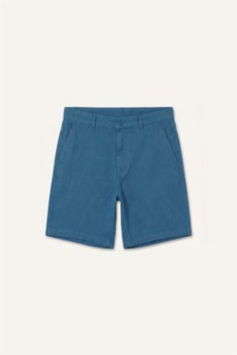 Erkek İndigo Relaxed Fit Bermuda Şort