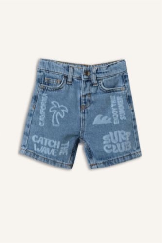 Baby Boys Blue Baby Boy Tropical Patterned Shorts
