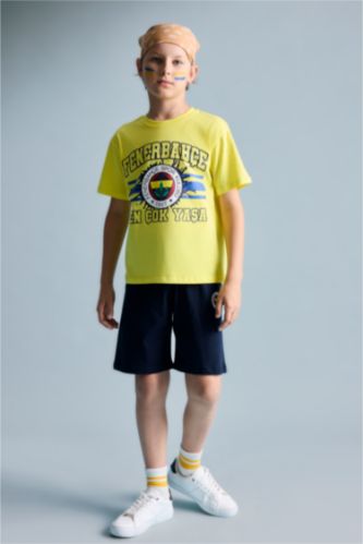 Young Boys - Teen Boys Yellow 2 piece Regular Fit Knitted Pyjamas