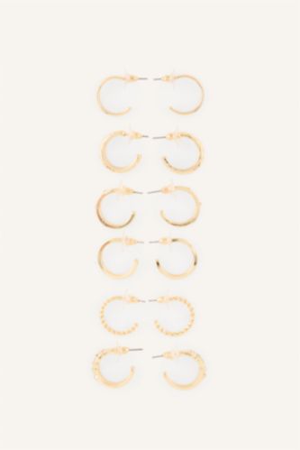 Women Altın 6 piece Earring