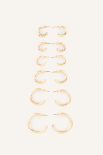 Women Altın 6 piece Earring