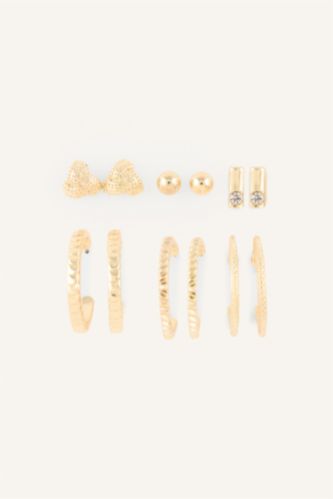Women Altın 6 piece Earring