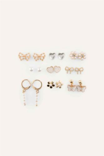 Women Altın 9 piece Earring