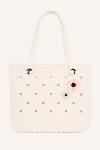 Woman Eva White Beach Bag