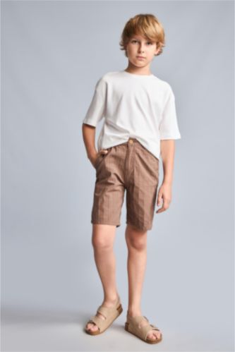 Young Boys - Teen Boys Light Brown Boy Regular Fit Shorts