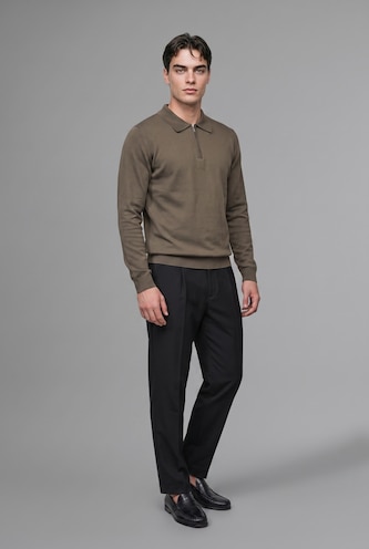 Man Khaki Pullover