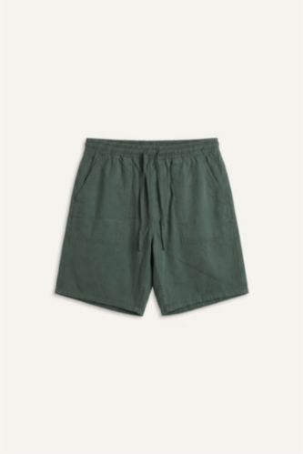 Men Dark Green Relax Fit