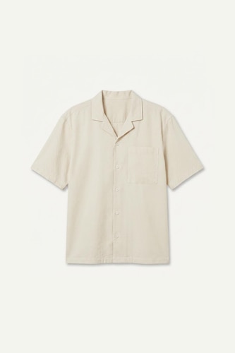 Boxy Fit Cotton Short Sleeve Shirt