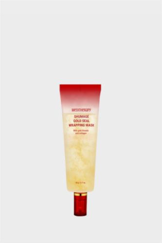 Kadın Kırmızı Meditherapy Shumage Gold Seal Wrapping Mask Elastikiyet ve Sıkılık Koruyucu Kırışıklık Önleyici Altın İplikli Maske