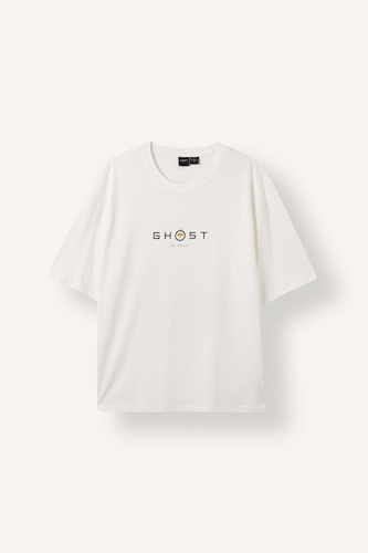 Boxy Fit 100% Cotton Sony Ghost of Yotei Printed Crew Neck Short Sleeve T-Shirt