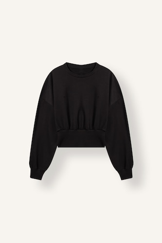 Standart Fit Bisiklet Yaka Basic Sweatshirt