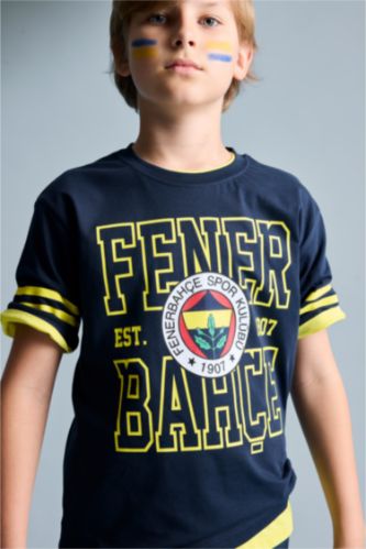 Erkek Çocuk - Genç Erkek İndigo Fenerbahçe Tişört Erkek Çocuk