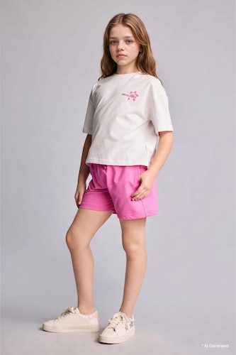 Girl Shorts T-Shirt 2 Piece Set