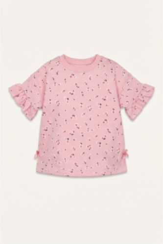 Baby Girls Light Pink 2 piece Relax Fit Floral Set
