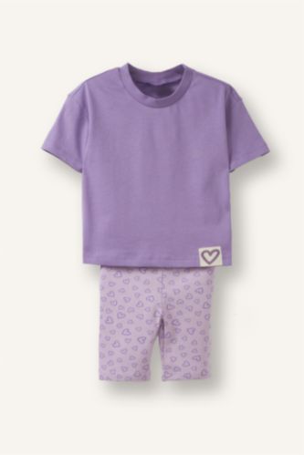 Baby Girls Lilac 2 piece Slim Fit Set