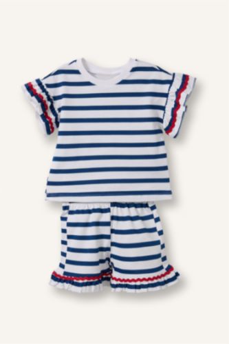 Baby Girls White 2 piece Relax Fit Set