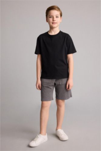 Young Boys - Teen Boys Dark Grey Oversize Fit Shorts