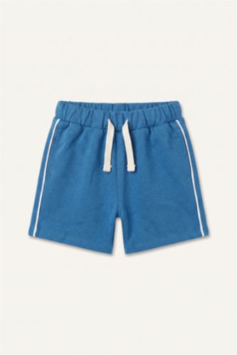 Baby Boys Blue Regular Fit Elastic Band Shorts