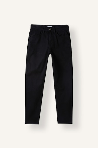 Erkek Siyah Normal Bel Tapered Fıt Pantolon