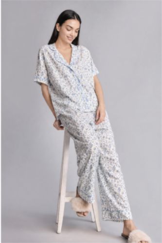 WOMAN Ecru Regular Fit Short-Sleeve 2 Piece Set