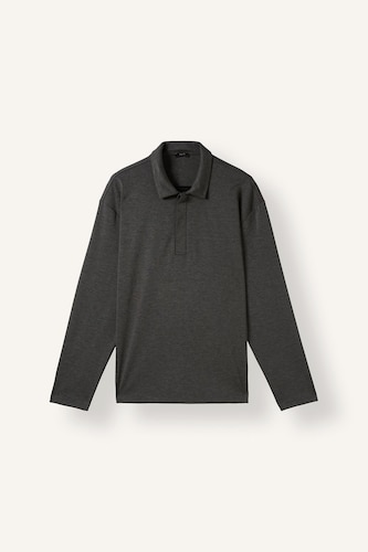 Polo Collar Long Sleeve Sweatshirt