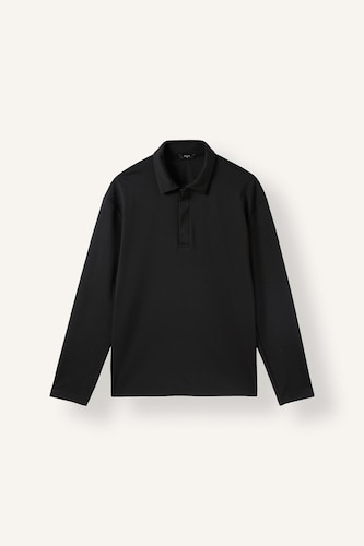 Polo Collar Long Sleeve Sweatshirt