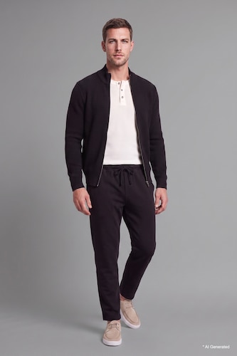 Мужчины Черный Кардиган Standard Fit