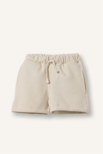 Baby Boys Ecru Regular Fit Shorts