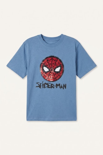 T-shirt Marvel Spiderman à manches courtes et col rond pour garçon