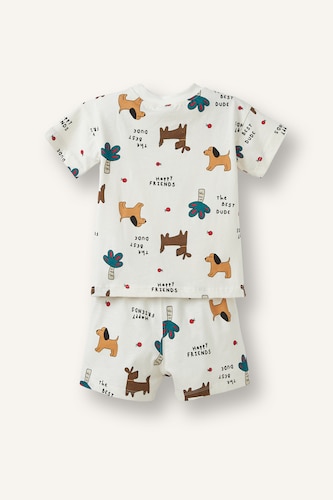 Baby Boy Animal Pattern T-Shirt Shorts 2 Piece Set