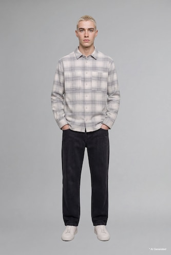 رجال أنثرا Wide Leg Normal Waist Wide Leg Jeans