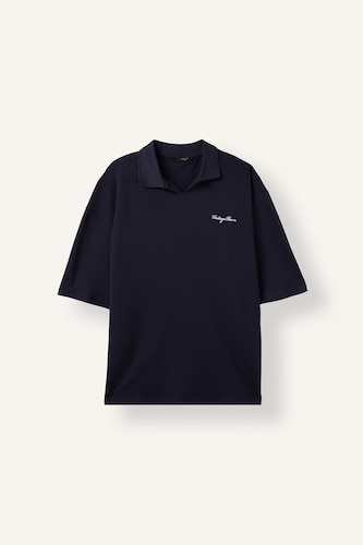 Boxy Fit Short Sleeve Polo T-Shirt