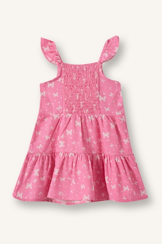 Baby Girl 100% Cotton Suspender Poplin Dress