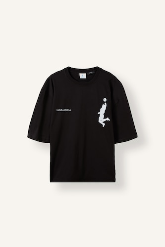MAN Black Boxy Fit Short Sleeve T-Shirt