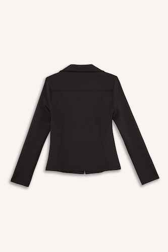 Standard Fit Scuba Fabric Polo Collar Sports Top