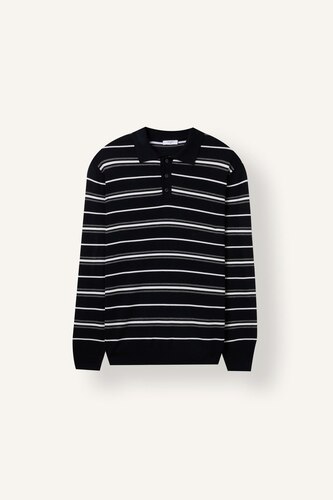 Polo Collar Knitwear Pullover