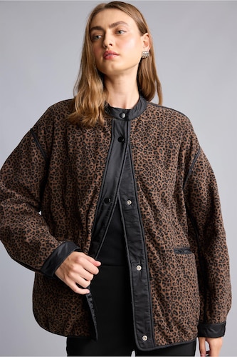 Relaxed Fit Leopar Desenli Mont