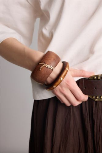 Women Light Brown 2 piece Bracelet