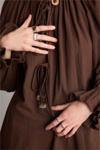 Women Antik Gümüş Ring